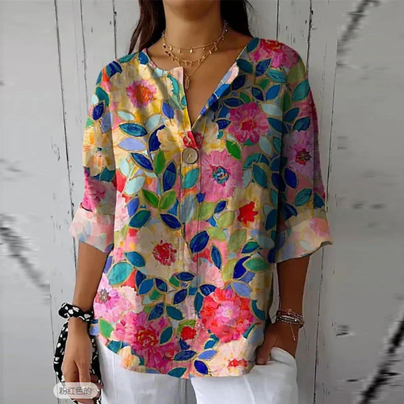 Sophie™ | Blusa fluida com estampado floral