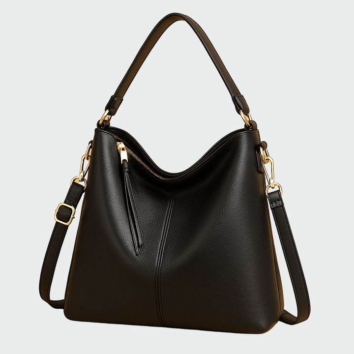 Bolsa hobo de couro clássica