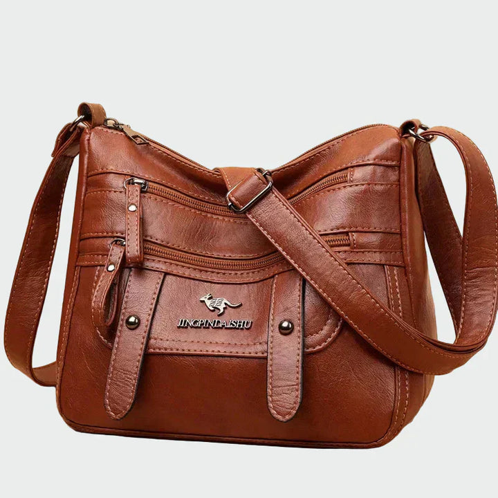 Elegante mala de couro