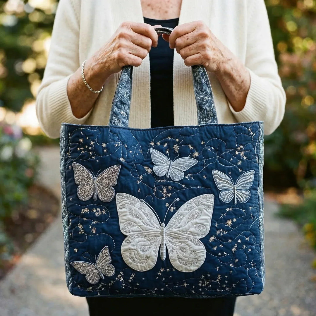 Bolsa artesanal - Borboleta Prateada