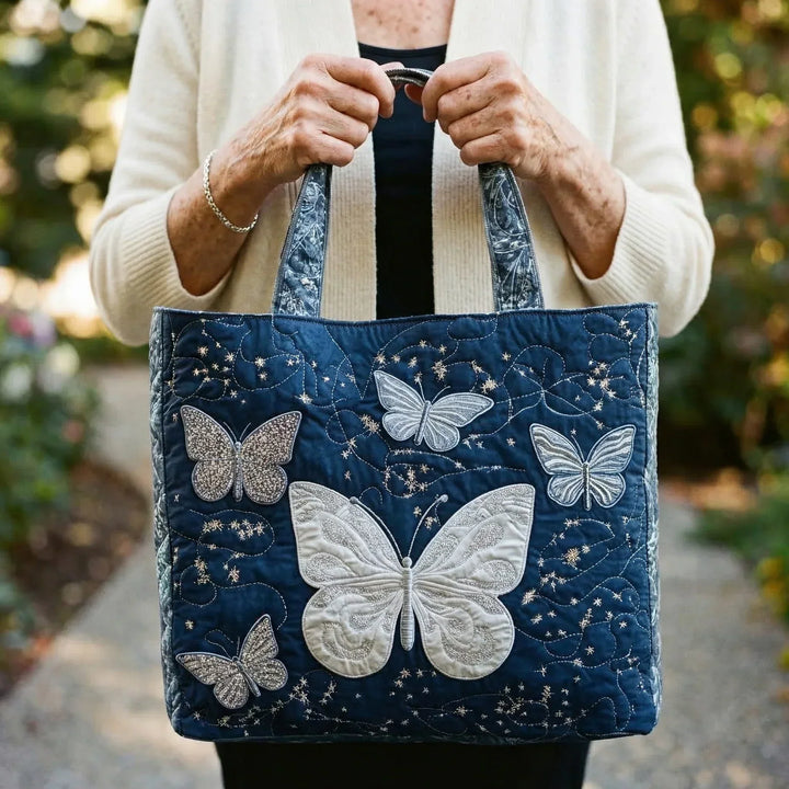 Bolsa artesanal - Borboleta Prateada