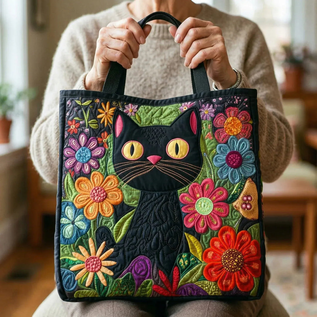 Bolsa acolchoada - Gato Negro Encantado