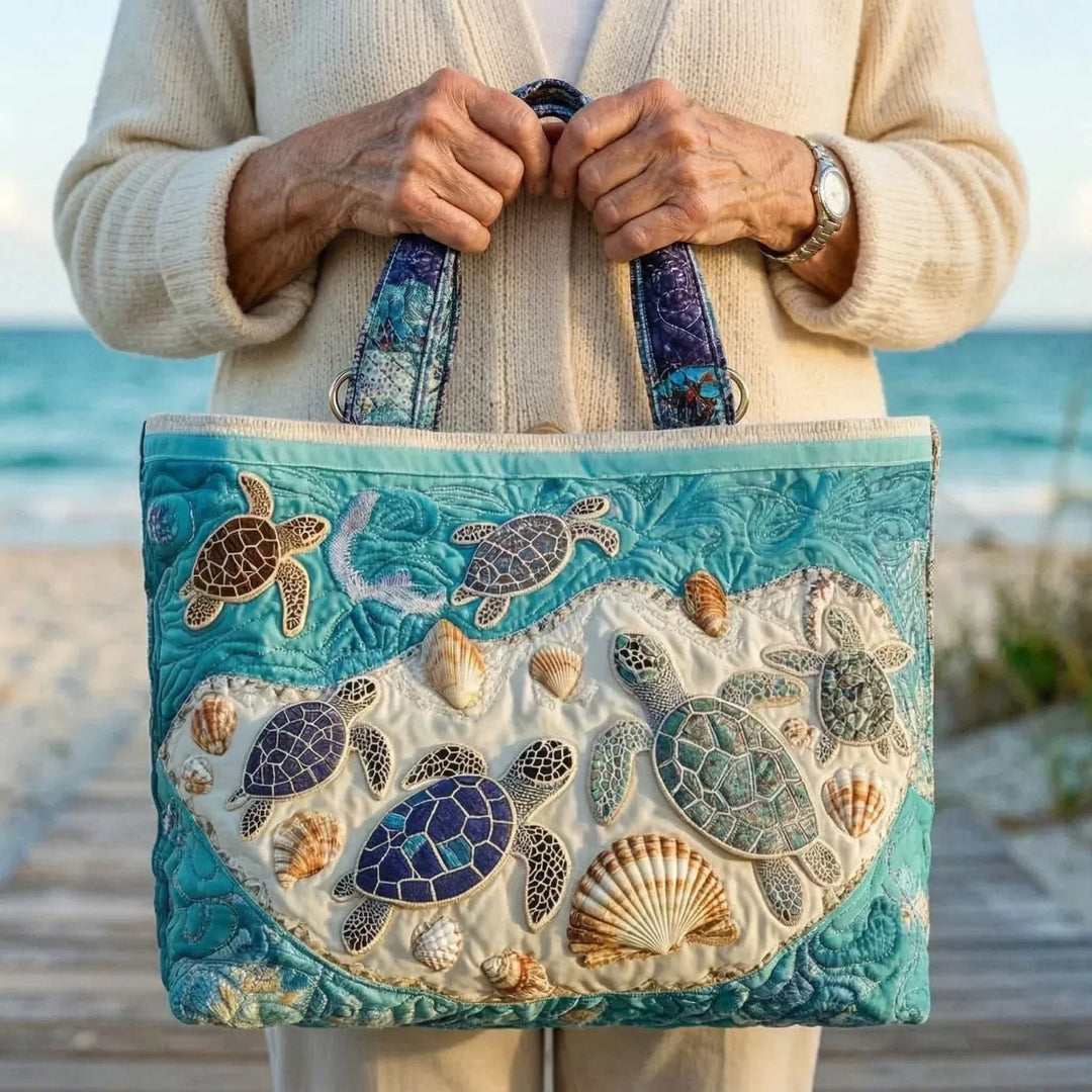 Bolsa artesanal - Amor pelas Tartarugas