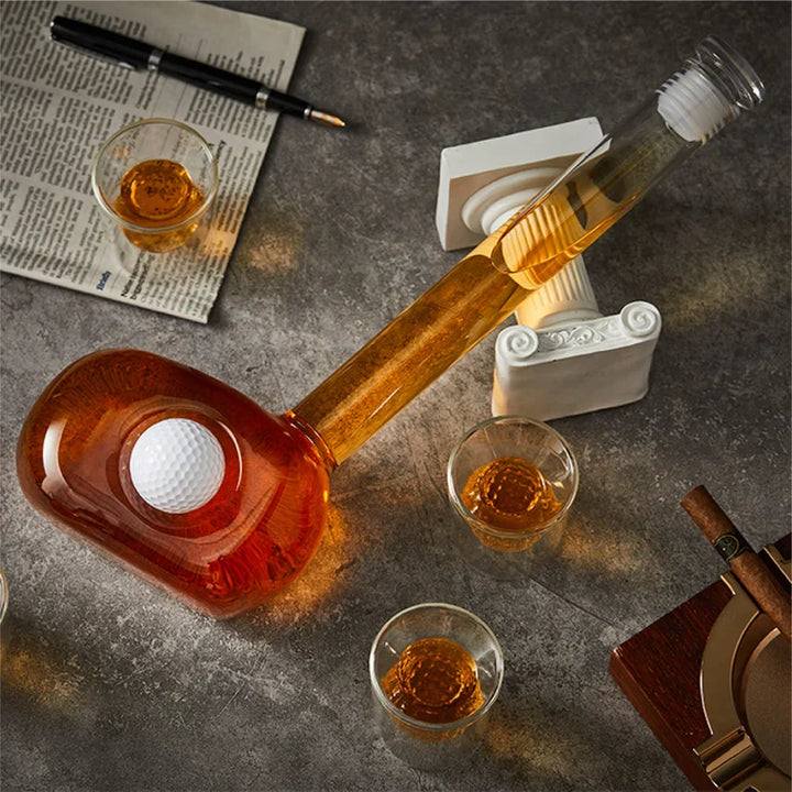 Conjunto de Decantador de Whisky Golf