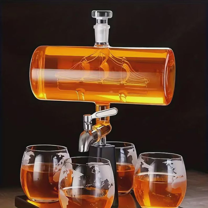 Conjunto de Decantador de Whisky - Veleiro